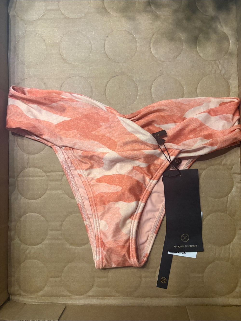 VIX Coral Camo Bikini Bottom